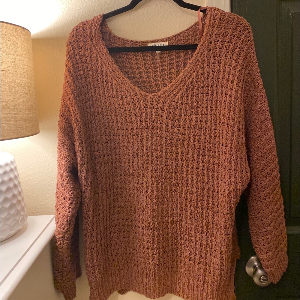 Rust Pink Boutique Sweater